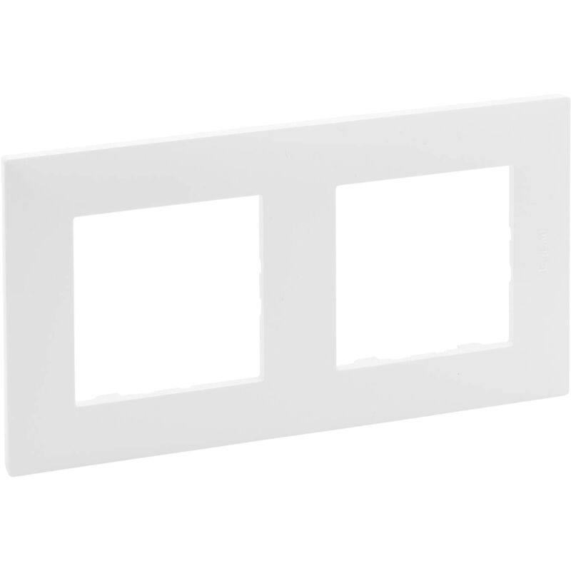 foto del prodotto legrand cornice 2 moduli nilo step 86472 bianco