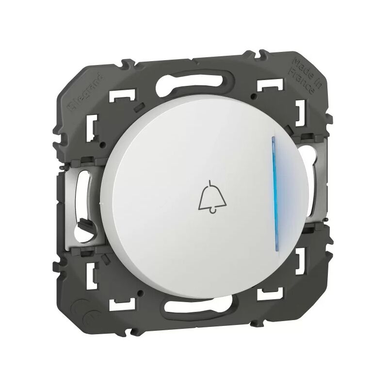 foto del prodotto legrand dooxie 600018 indicatore luminoso a pulsante e marcatura campanello dooxie 1 stazione 6a 250v bianco