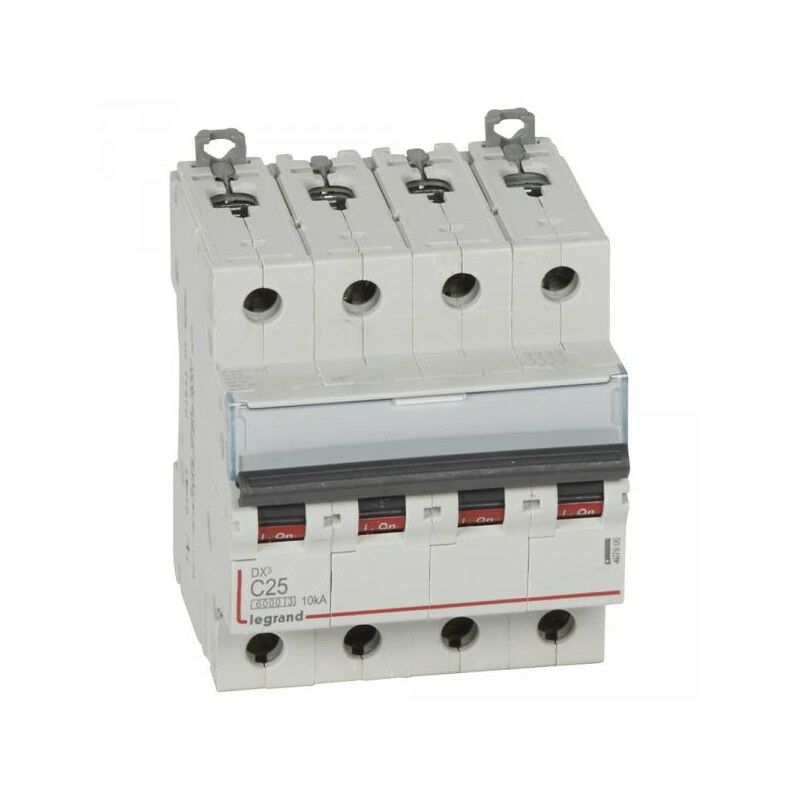 foto del prodotto legrand interruttore automatico 407900 dx3 6000 vite vite 4p 25a 10ka 400v curva c