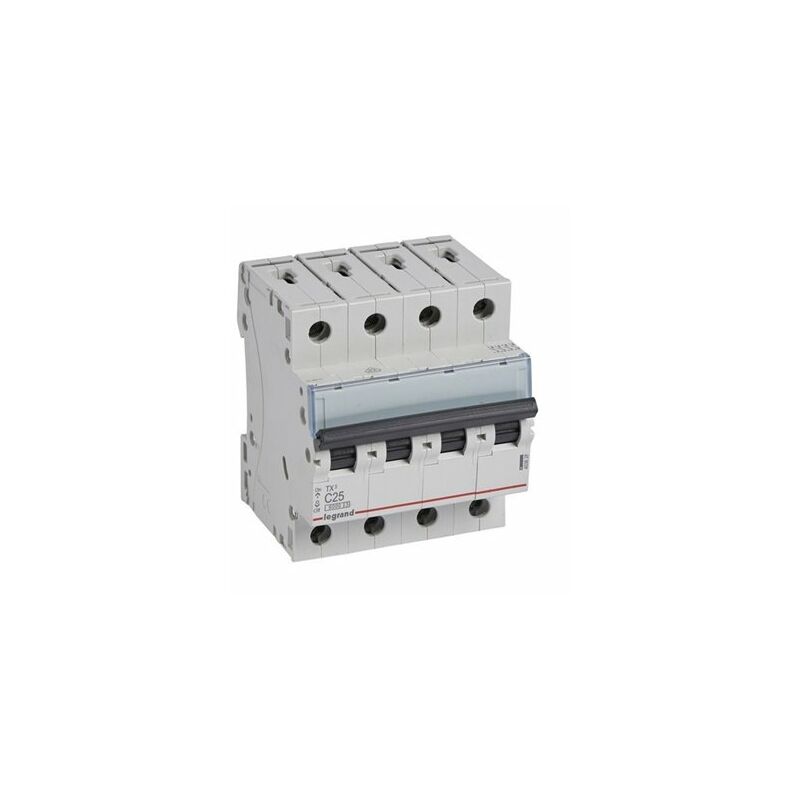 foto del prodotto legrand interruttore automatico tx3 6ka c 4p 25a