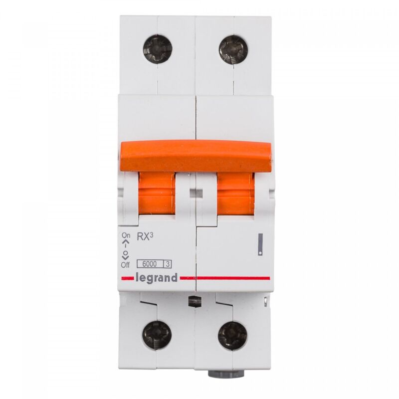 foto del prodotto legrand interruttore magnetotermico residenziale 2p 6ka 10 40 a curva c rx 419934 16 a