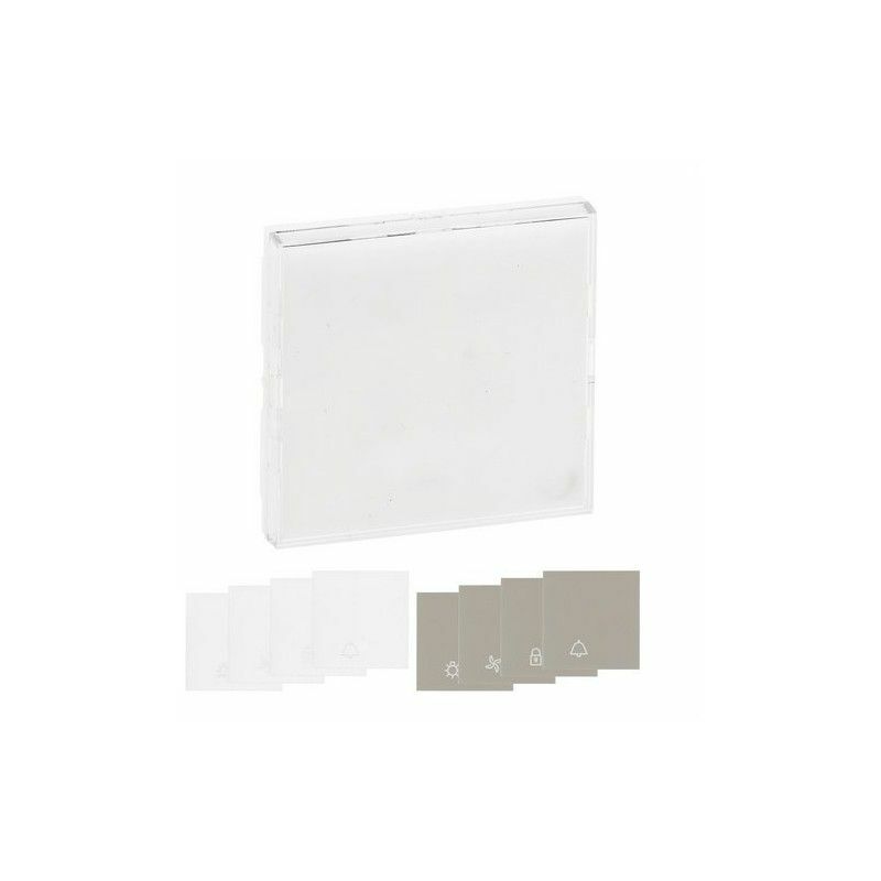 foto del prodotto legrand nilo step chiave con porta etichetta per interruttore e interruttore bianco opaco 864111