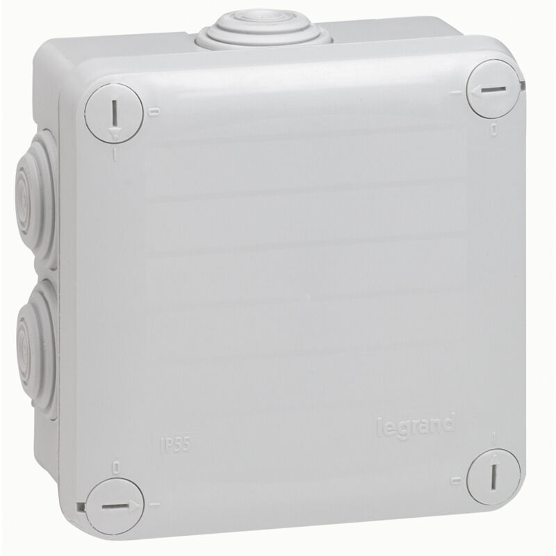 foto del prodotto legrand scatola di derivazione ip55 105x105x55 mm grigia