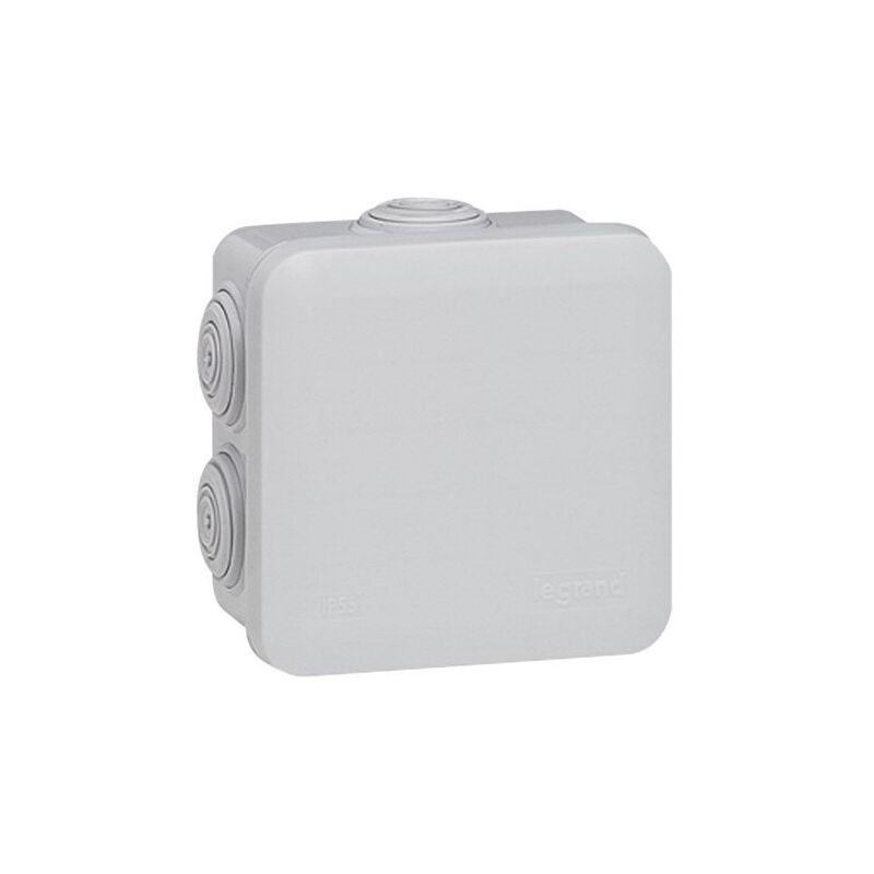 foto del prodotto legrand scatola di derivazione ip55 80x80x45 mm grigia