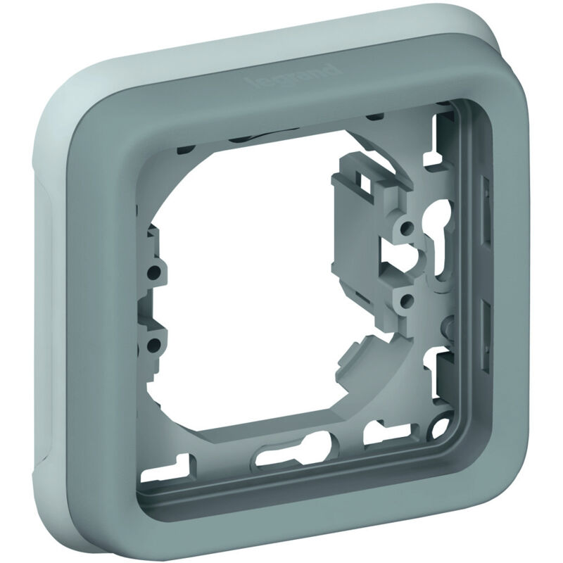 foto del prodotto legrand staffa da incasso impermeabile ip55 per 1 telefono plexo grigio