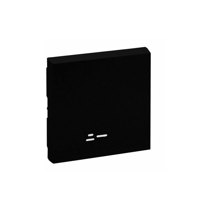 foto del prodotto legrand tasto nilo step con display per interruttore e levetta nero opaco 864506