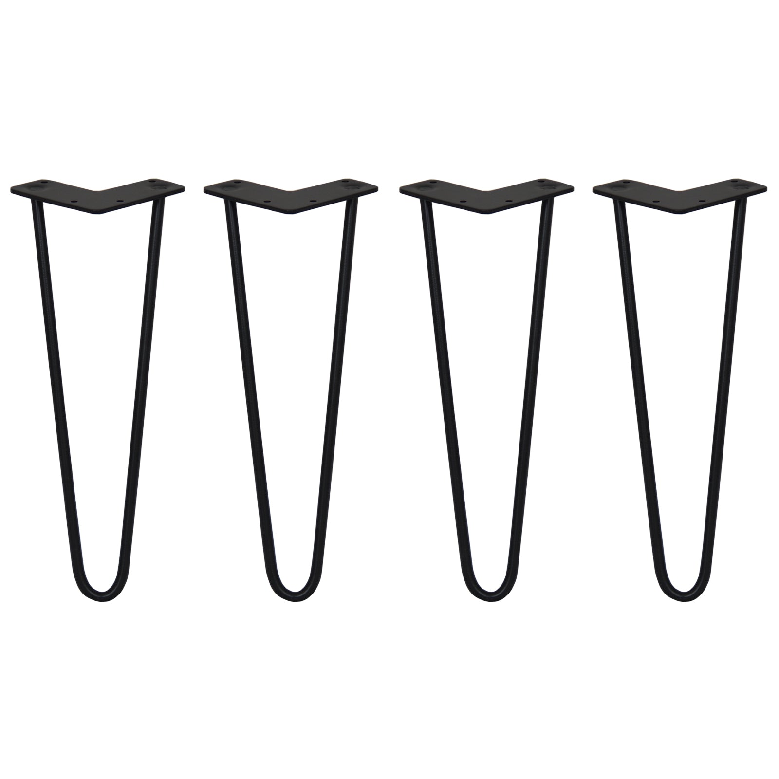 foto del prodotto legs set di 4 gambe per mobili gamba per tavolo in acciaio gambe a forcina include viti e piedini protezione gratuiti 31 71cm 35.5cm 2 rebbi