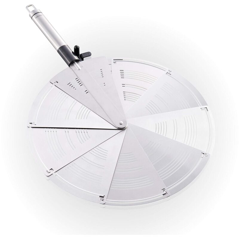 foto del prodotto leifheit proline paraspruzzi ripiegabile, acciaio inox, 28 cm
