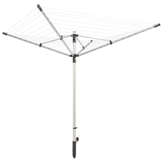 foto del prodotto leifheit stendipanni ombrello linolift 500 innovative soluzione per asciugare la biancheria in giardino con struttura resistente e design funzionale
