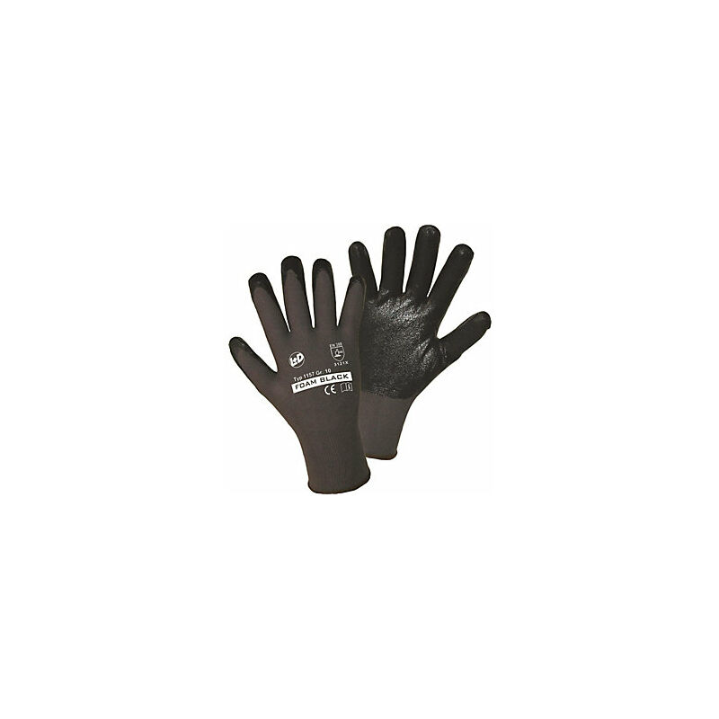 foto del prodotto leipold d hle guanti foam black grigio nero conf da 12