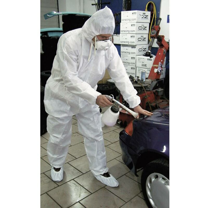 foto del prodotto leipold doehle 2515 xxl tuta da lavoro sms cat iii tipo 5 e 6 cleango taglia xxl bianco