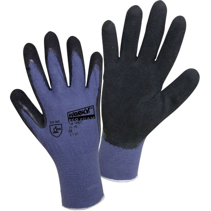 foto del prodotto leipold doehle eco latex foam 14901 8 viscosa guanto da lavoro taglia guanti 8, m en 388 cat ii 1 paio a