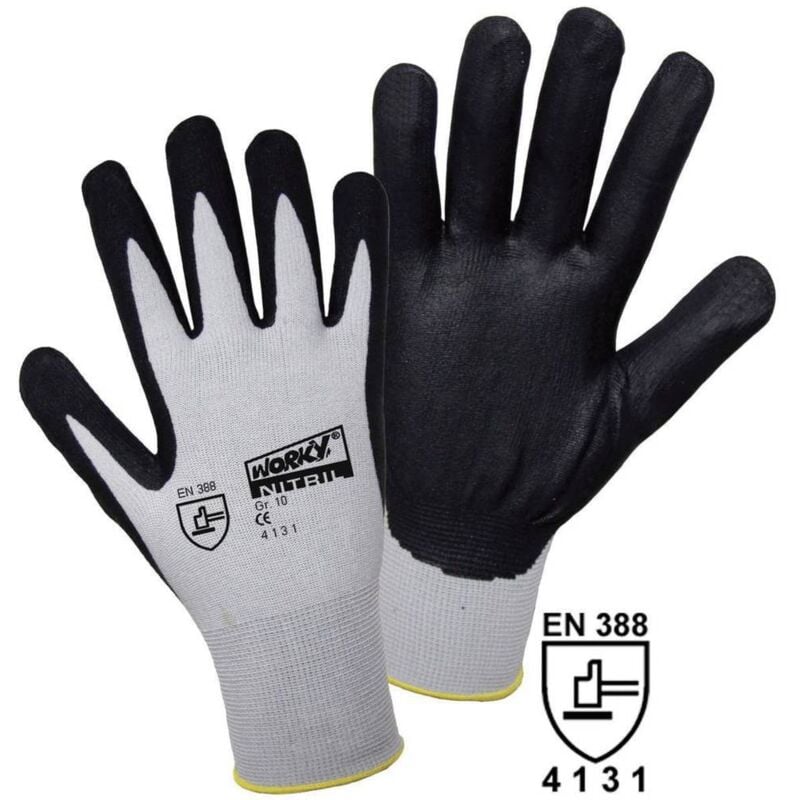 immagine 0 del prodotto leipold doehle foam nylon nitrile 1158 10 nylon guanto da lavoro taglia guanti 10, xl en 388 cat ii 1 paio a