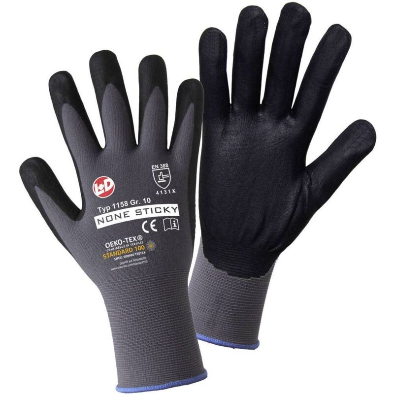 foto del prodotto leipold doehle foam nylon nitrile 1158 9 nylon guanto da lavoro taglia guanti 9, l en 388 2016 cat ii 1 paio a