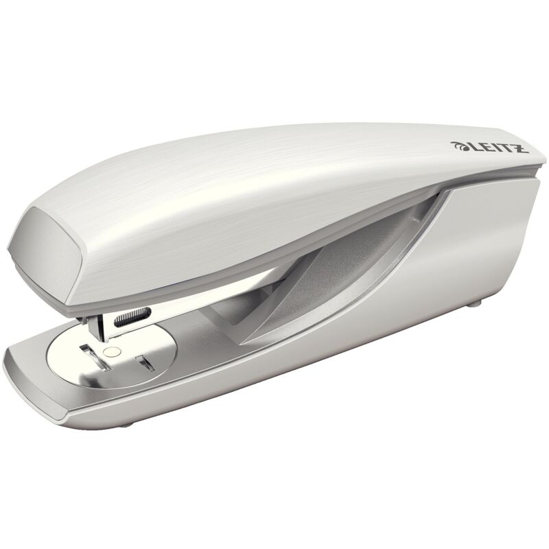 foto del prodotto leitz cucitrice da ufficio, capacit fino a 30 fogli, bianco ghiaccio , design ergonomico in metallo, include punti, gamma style, retail box,