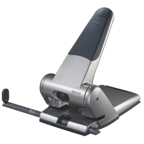 foto del prodotto leitz heavy duty hole punch 5180 perforatore e accessori 65 fogli argento - 51800184