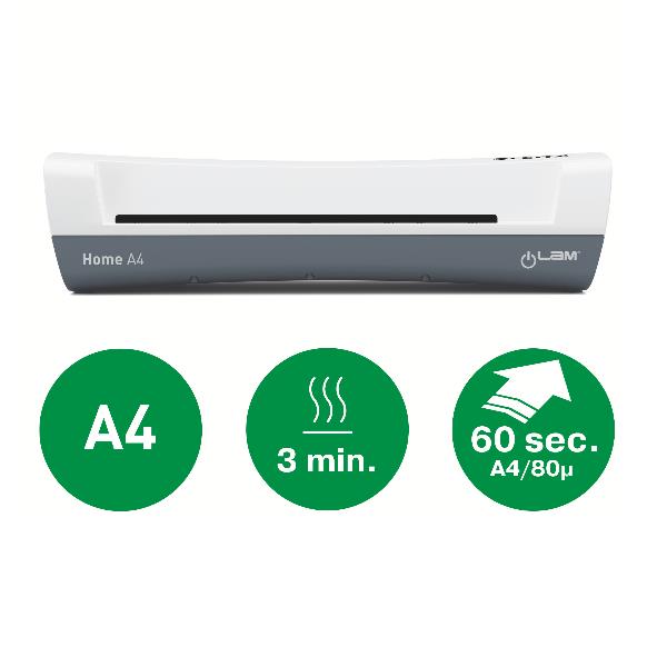 foto del prodotto leitz ilam home plastificatrice a caldo 300 mm min grigio, bianco
