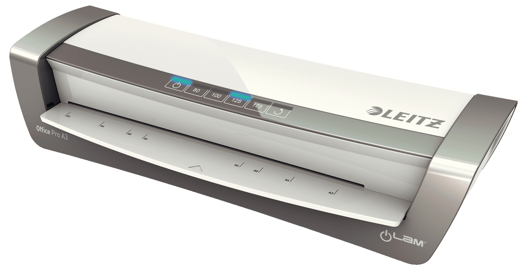 foto del prodotto leitz ilam office pro a3 plastificatrice a caldo 500 mm min grigio, argento