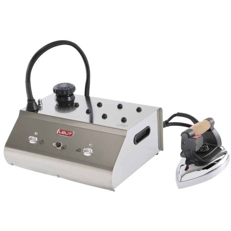 foto del prodotto lelit ps325. potenza ferro 800 w, materiale piastra acciaio inossidabile, pressione massima vapore 5,5 bar. tensione di ingresso ac 120 230