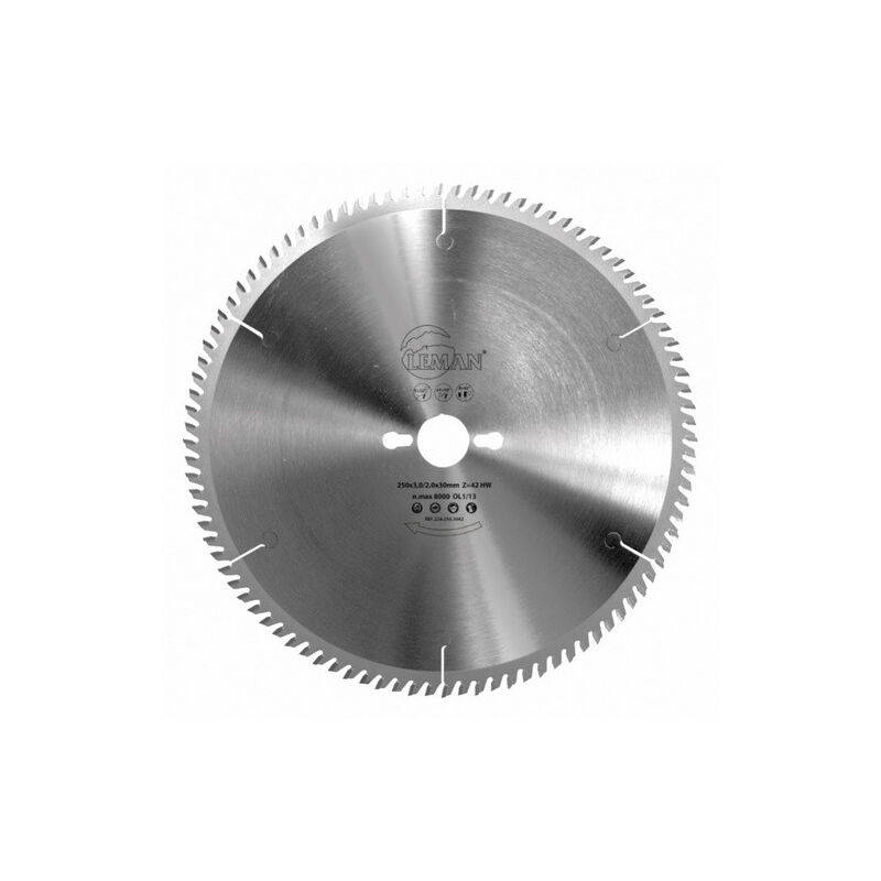 foto del prodotto leman 118.250.3080 lame carbure 250x30x80z pos. tp metaux non ferreux