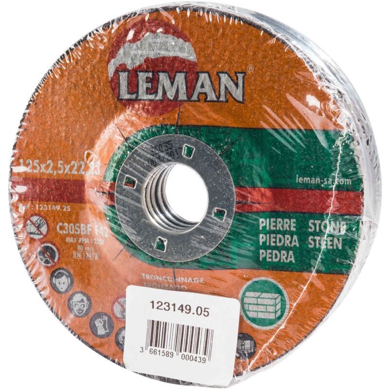 foto del prodotto leman dischi materiali 125 mm 5 pezzi