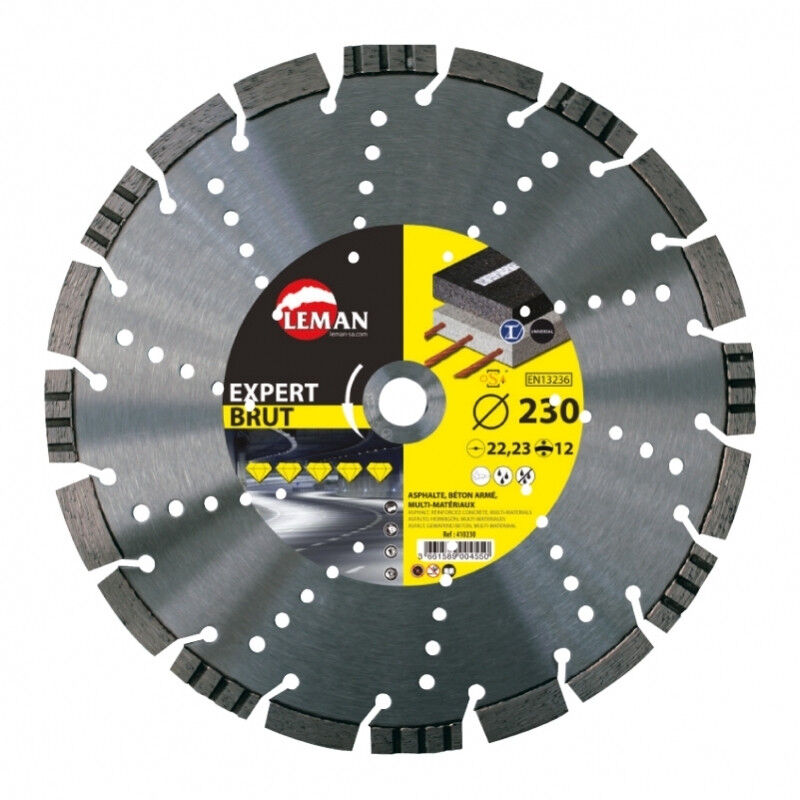 foto del prodotto leman disco diamantato segmenti per asfalto, cemento armato 400x20 ht 12