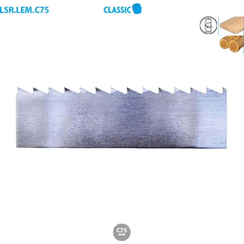foto del prodotto leman lama a nastro in acciaio pronta all uso classic larghezza 25 lunghezza 3454 spessore 0,6 mm tpi dc8