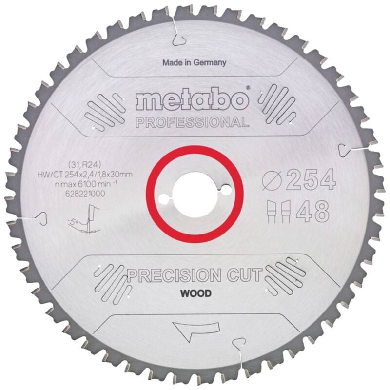 foto del prodotto leman metabo 628225000 lama circolare 315 mm numero di denti 84 1 pz.