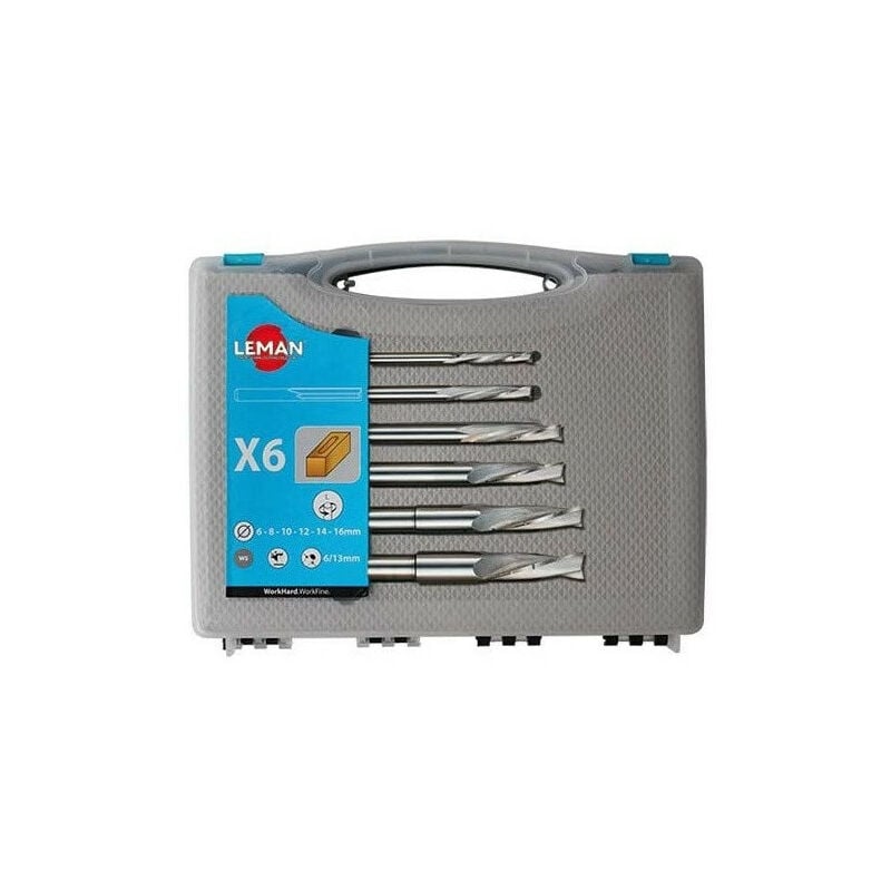 foto del prodotto leman - set di 6 speroni in acciaio a taglio elicoidale / guida a destra