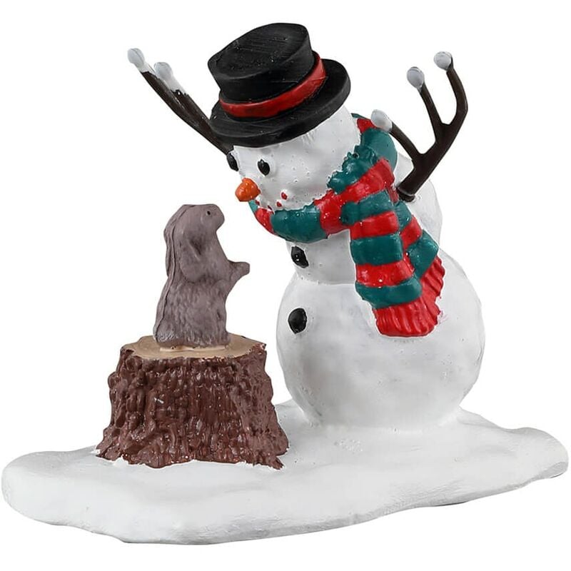foto del prodotto lemax decorazione bunny fa un amico per villaggio di natale e presepe, in resina da h 4 cm