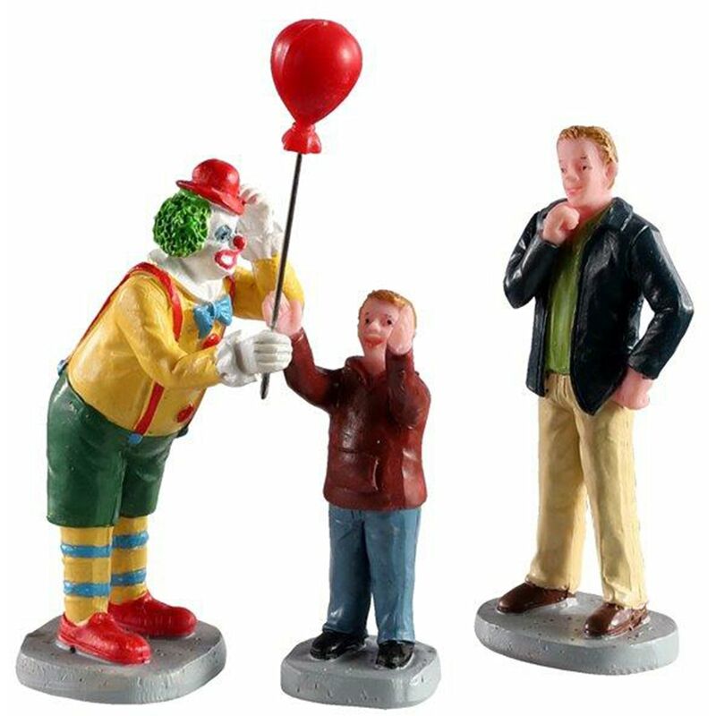 foto del prodotto lemax decorazione set di clown amichevole di 3 per villaggio di natale e presepe