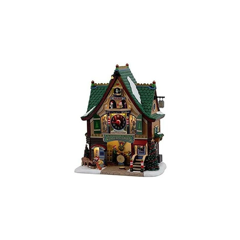 foto del prodotto lemax friendly forest clockworks 15734 villaggio di natale