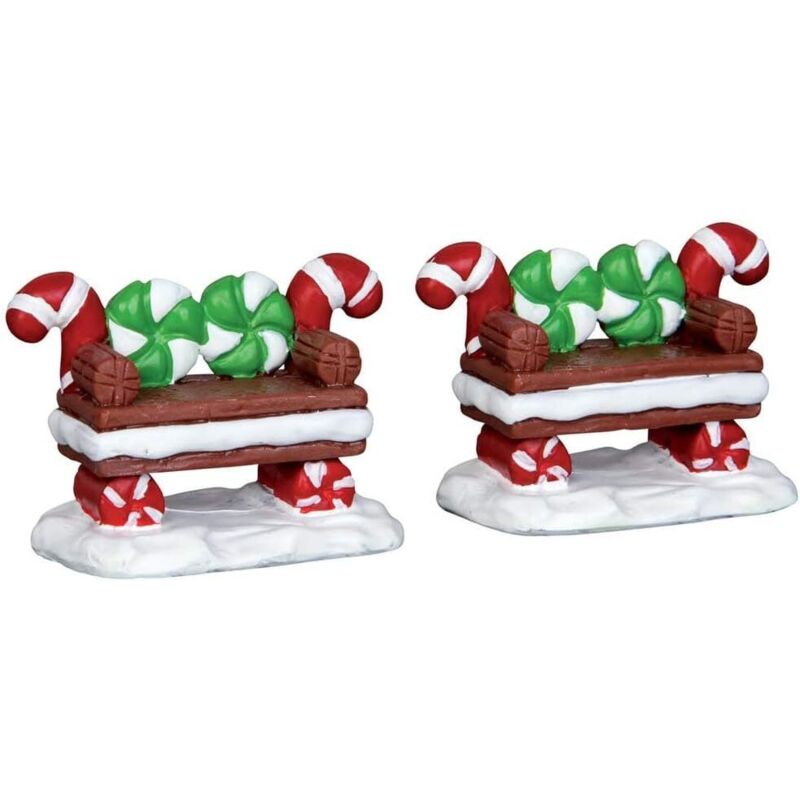foto del prodotto lemax lemax peppermint cookie bench cod. 44812