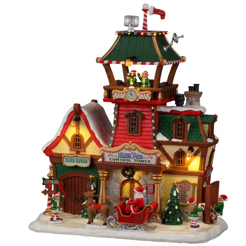 foto del prodotto lemax north pole control tower 25864 villaggio di natale
