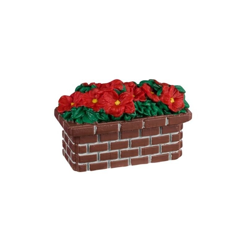 foto del prodotto lemax poinsettia planter 44336 villaggio di natale
