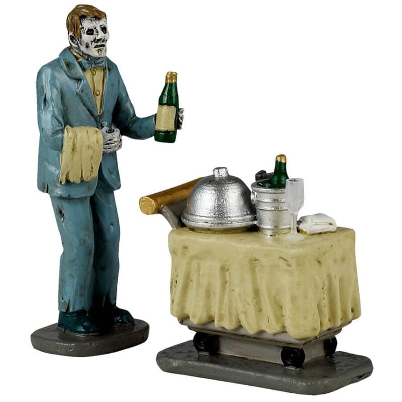 foto del prodotto lemax zombie cameriere spooky service 42338