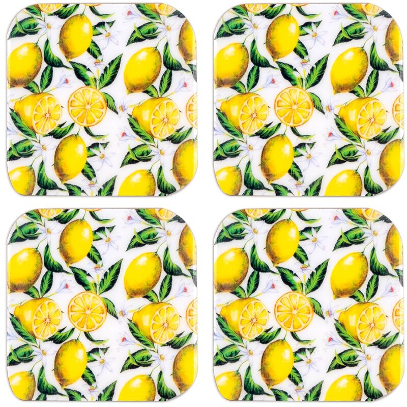 foto del prodotto lemones 4 u pesavasos giallo rettangolare 1x10x10cm signes grimalt