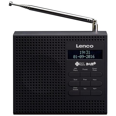 foto del prodotto lenco pdr 020 radio portatile analogico e digitale nero