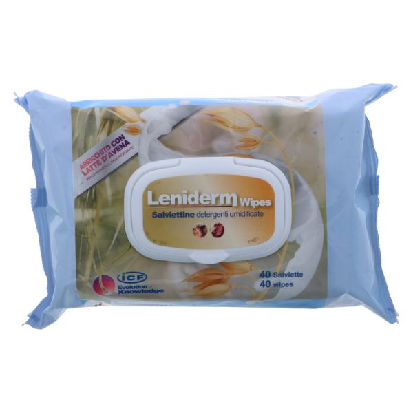 foto del prodotto leniderm wipes icf salviette dermatologiche per cani e gatti 1 confezione da 40 pz 1 ordine scegli lo sconto bzr5 bzr20 200 punti fedelt detergenti per gatti