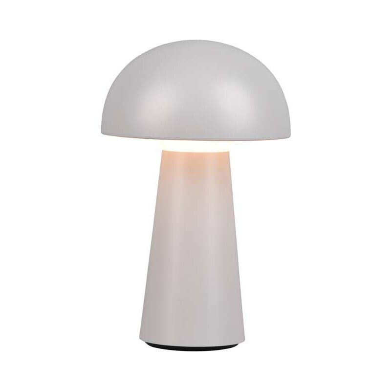 foto del prodotto lennon lampada led da appoggio da esterno ricaricabile con usb con accensione touch 4 intensita grigia h. 21,5cm ip44