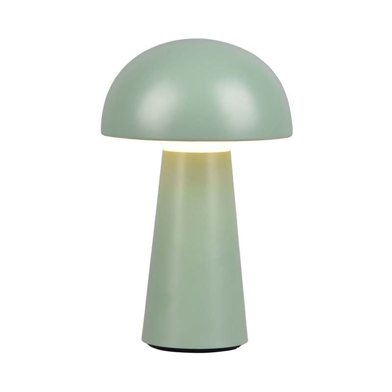 foto del prodotto lennon lampada led da appoggio da esterno ricaricabile con usb con accensione touch 4 intensita verde h. 21,5cm ip44