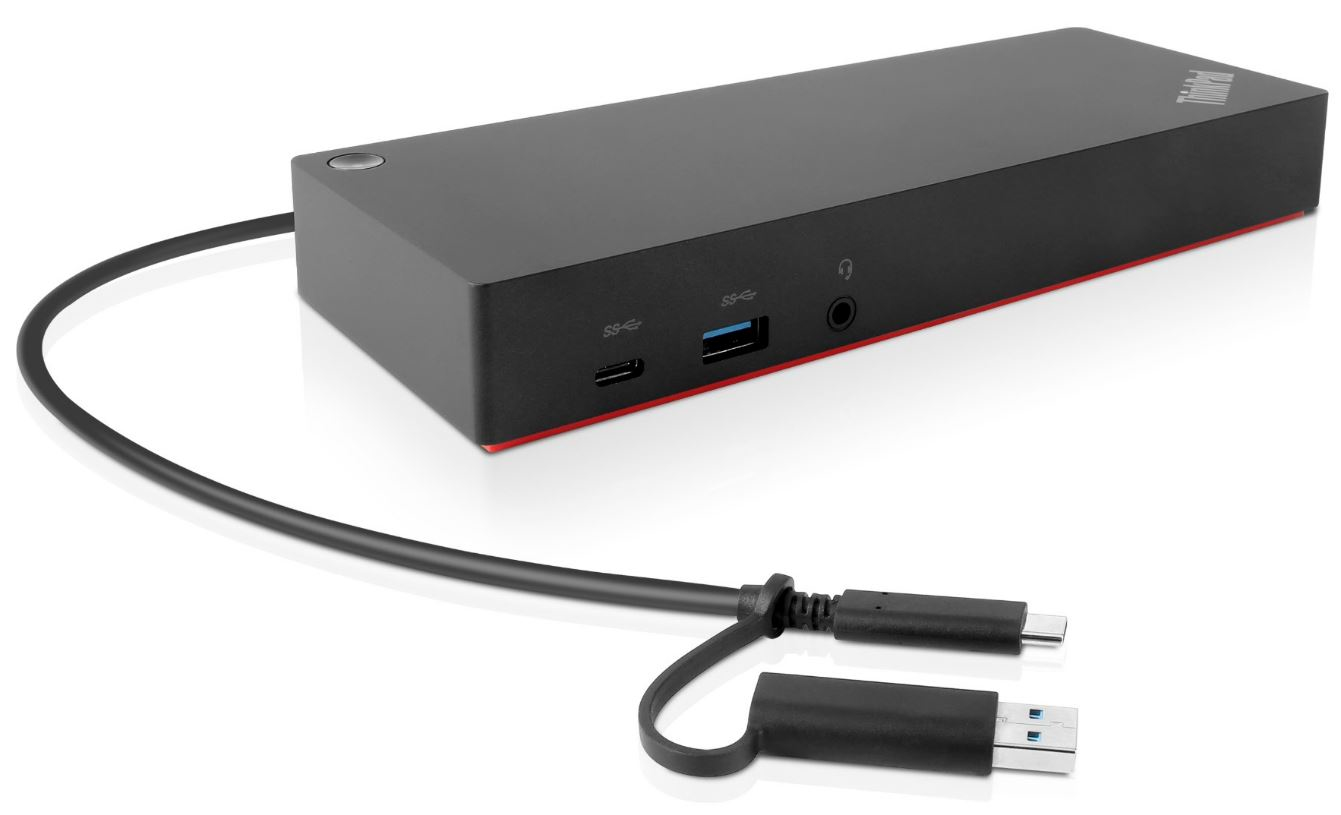 foto del prodotto lenovo 40af0135eu replicatore di porte e docking station per laptop cablato nero