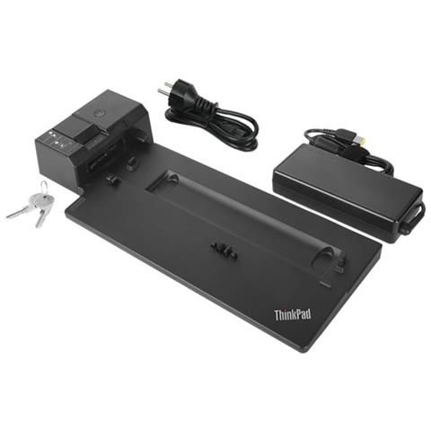 foto del prodotto lenovo 40aj0135it replicatore di porte e docking station per laptop nero