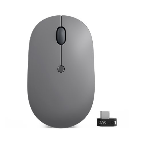 foto del prodotto lenovo go mouse ufficio ambidestro rf wireless ottico 2400 dpi