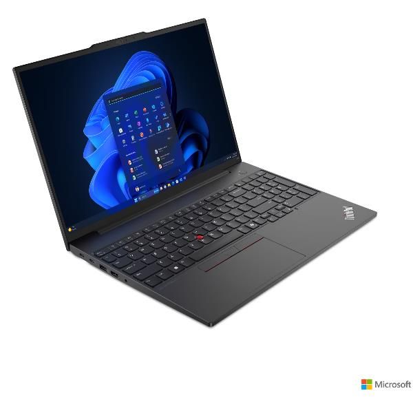 foto del prodotto lenovo thinkpad e16 gen 2 intel intel core ultra 7 155h computer portatile 40,6 cm 16 wuxga 32 gb ddr5 sdram 1 tb ssd wi fi 6e 802.11ax windows 11 pro italiano nero