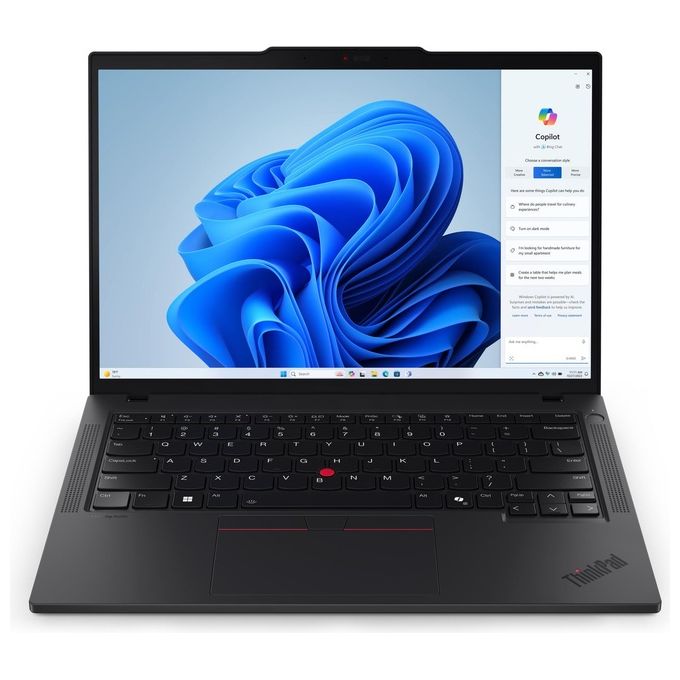 foto del prodotto lenovo thinkpad t14 gen 5 intel core ultra 7 155u 16gb hd 512gb ssd 14'' windows 11 pro