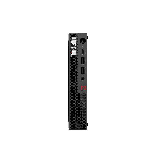 foto del prodotto lenovo thinkstation p3 intel core i9 i9 14900t 32 gb ddr5 sdram 1 tb ssd nvidia quadro t1000 windows 11 pro mini pc nero