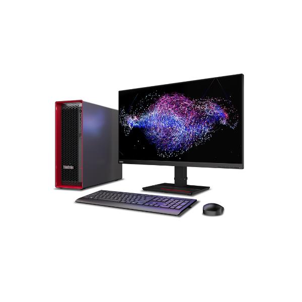 foto del prodotto lenovo thinkstation p5 intel xeon w w5 2455x 64 gb ddr5 sdram 1 tb ssd windows 10 pro for workstations tower stazione di lavoro nero, rosso