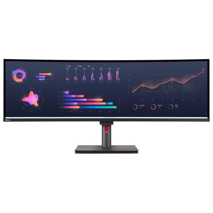 foto del prodotto lenovo thinkvision p49w-30 led display 49'' 5120x1440 pixel dqhd nero