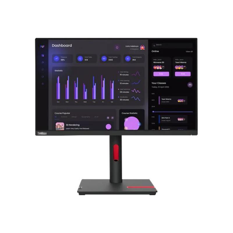 foto del prodotto lenovo thinkvision t24i 30 led display 60,5 cm 23.8 1920 x 1080 pixel full hd nero